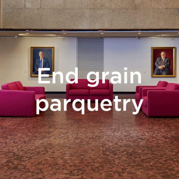 End grain parquetry